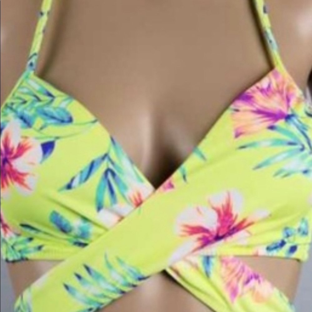Pink vs wrap bikini
